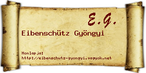 Eibenschütz Gyöngyi névjegykártya